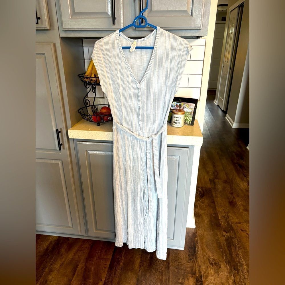 Elegant Striped Blue Romper/Jumpsuit by Caution to the Wind